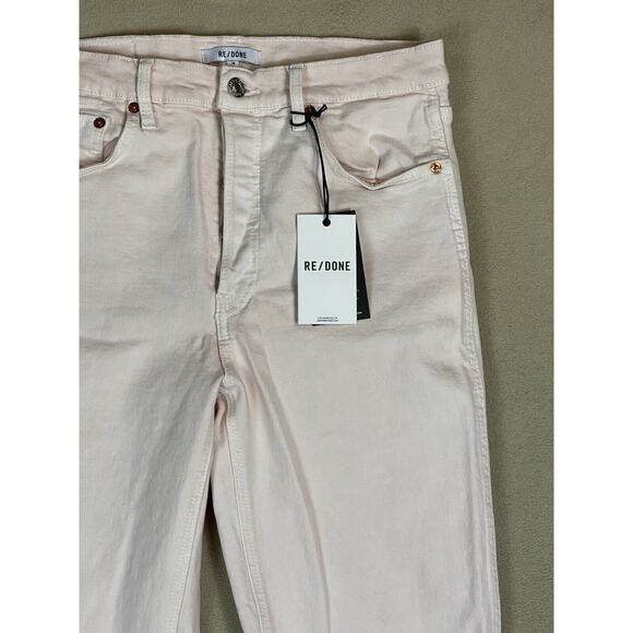 RE/DONE Jeans Womens 28 Pink 90s High Rise Loose Fit Straight‎ Leg Cotton Denim - Picture 3 of 16